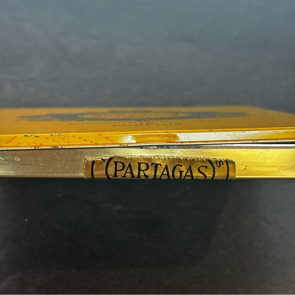 VINTAGE EMPTY PARTAGAS 10 PURITOS MINI CIGAR METAL TIN CLEAN - Picture 5 of 8
